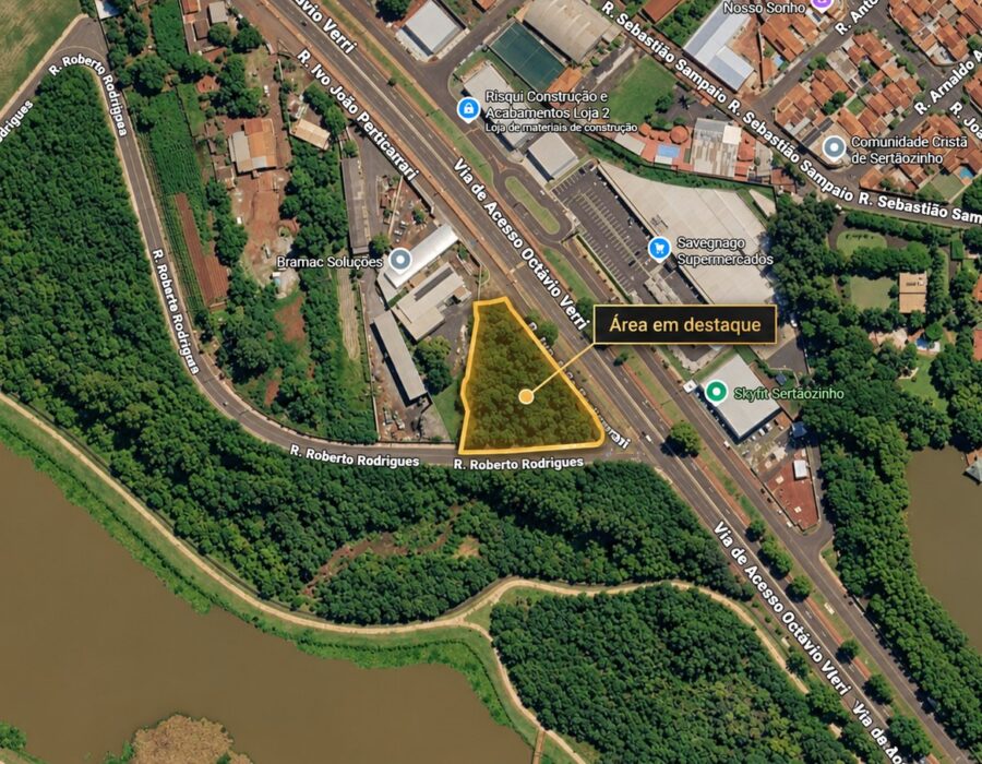 Área de 3.900 m² na Via de Acesso Octávio Verri